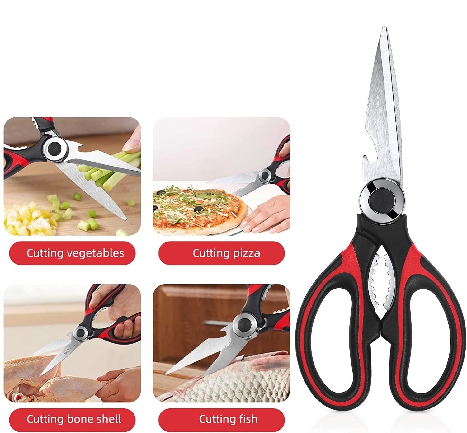 2PC Kitchen Shears Utility Kitchen Scissors