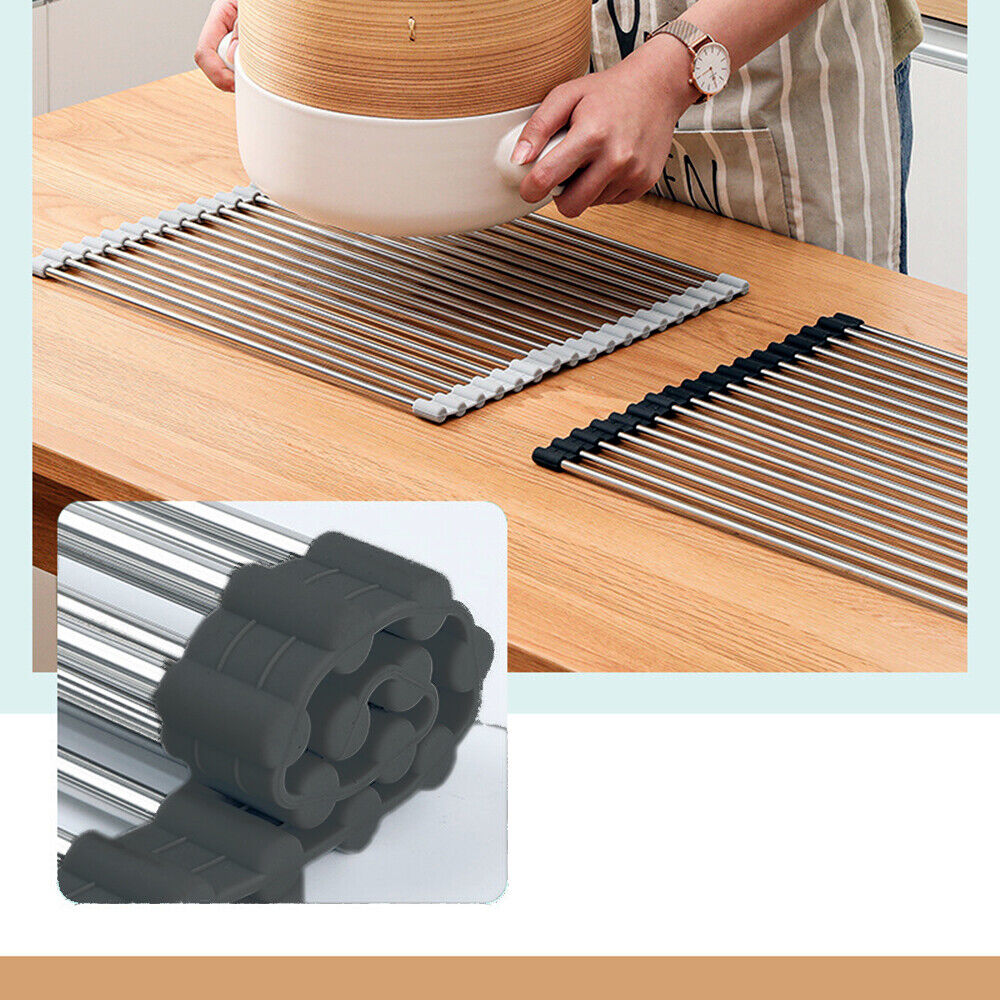 Kitchen Stainless Steel Sink Drainer Mat