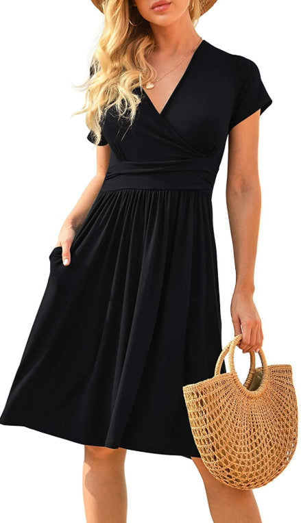 Women Long Sleeve A Line Dress