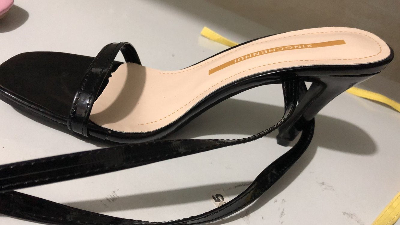 Women Square Toe Stiletto Sandals