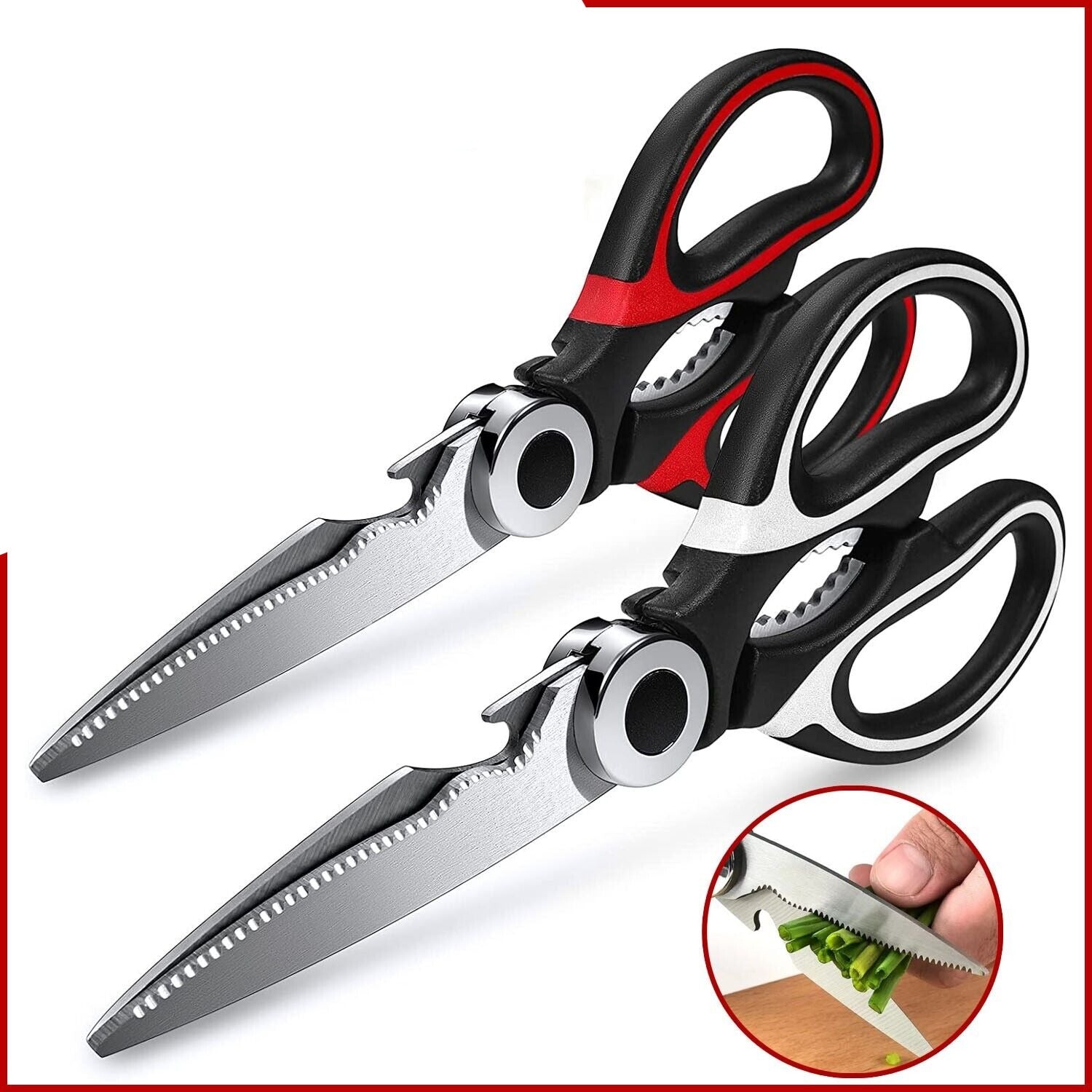 2PC Kitchen Shears Utility Kitchen Scissors