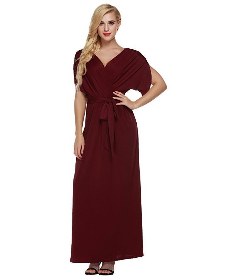 4XL Big Size Elegant Women Long Dress