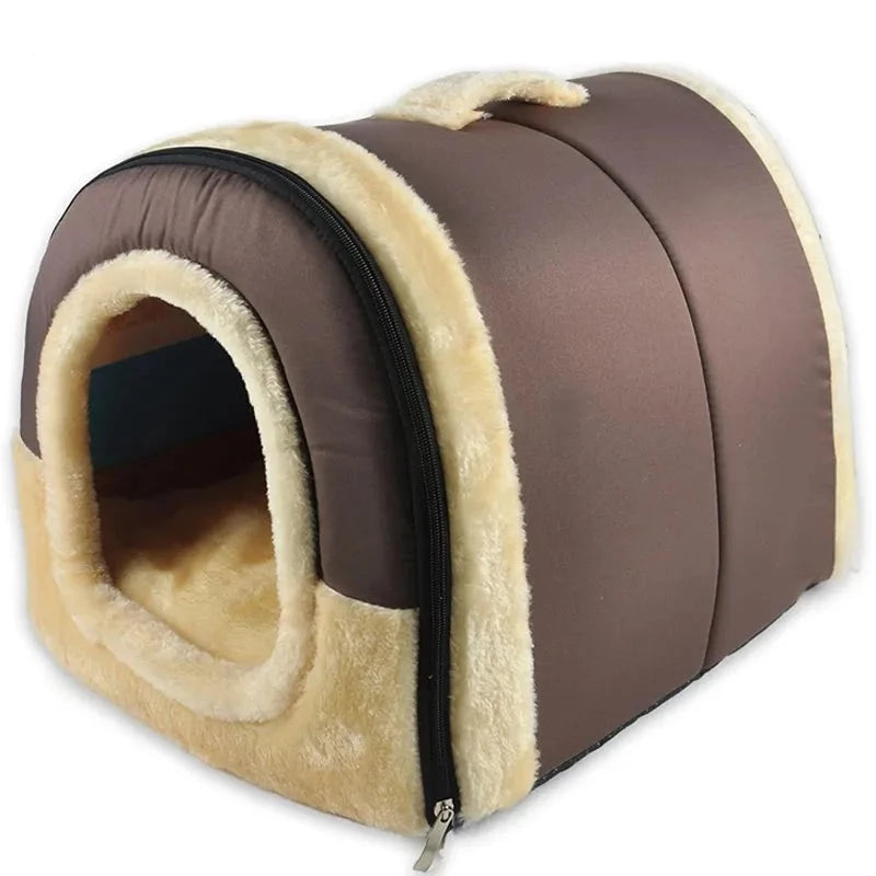 Dog Soft Cozy Cave House Bed