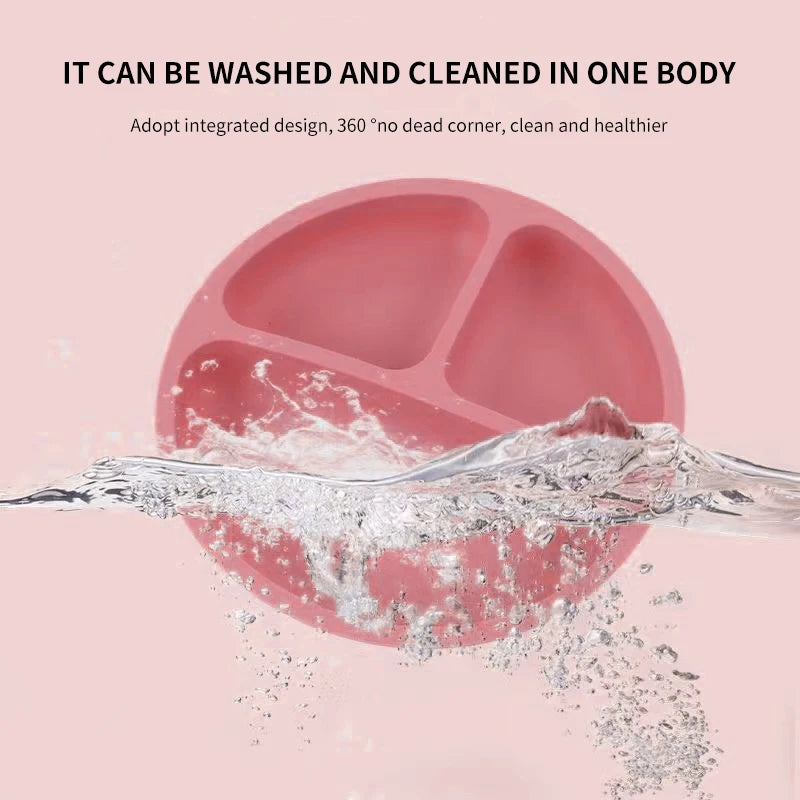 3Pcs Silicone Baby Feeding Set