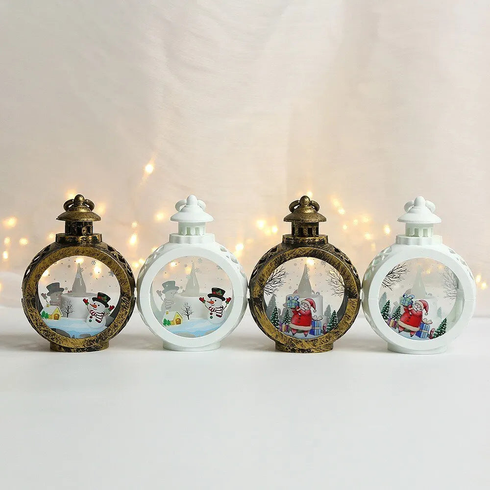Santa Lantern Wind Lights