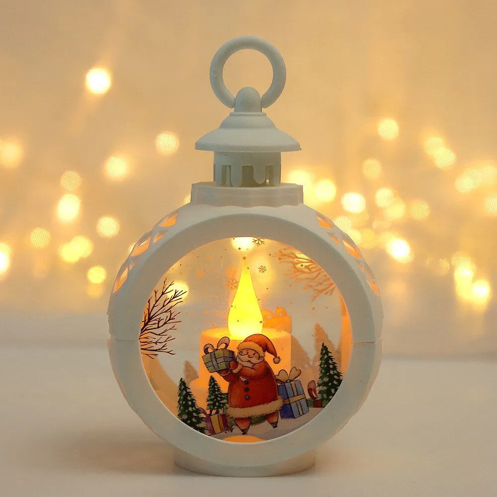 Santa Lantern Wind Lights