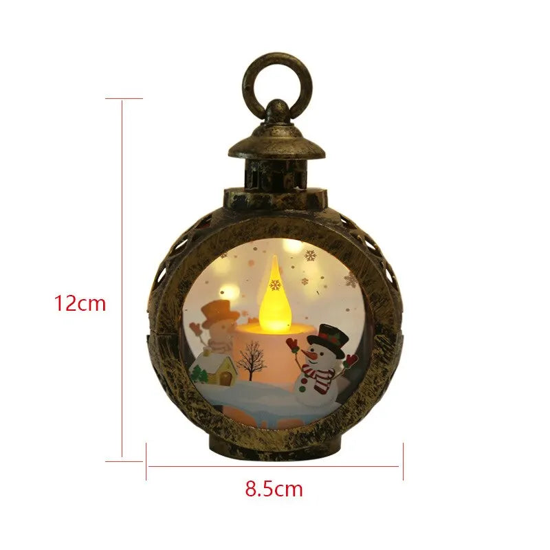Santa Lantern Wind Lights