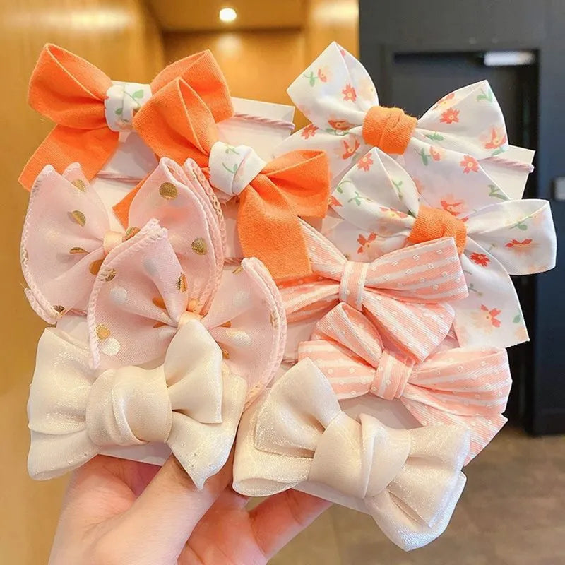 10pcs Flower Elastic Hairbands