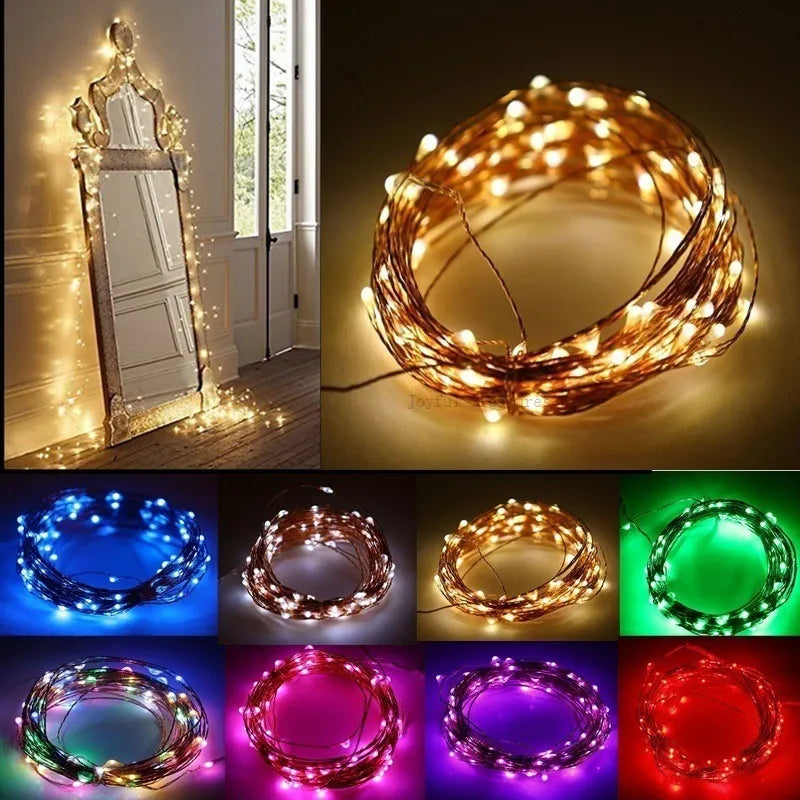 Christmas Decoration Copper Wire LED String Lights