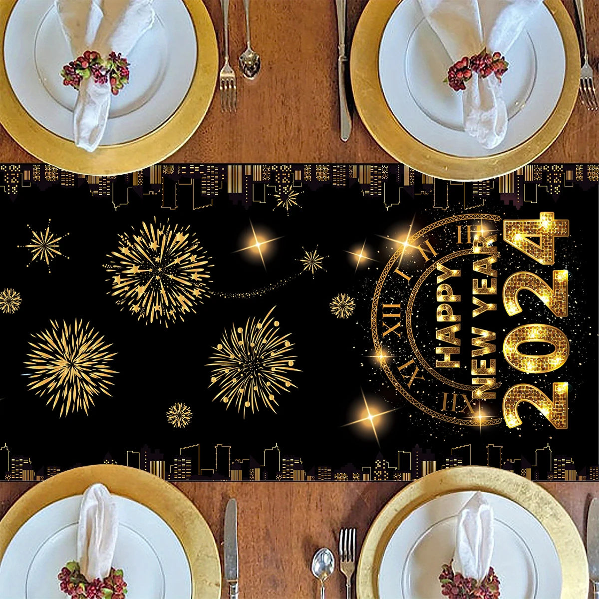 New Year Table Runner