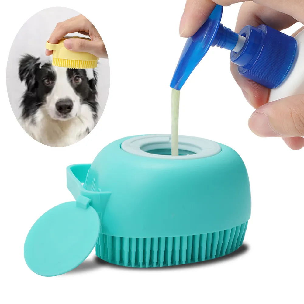 Pet Dogs Shampoo Massager Brush