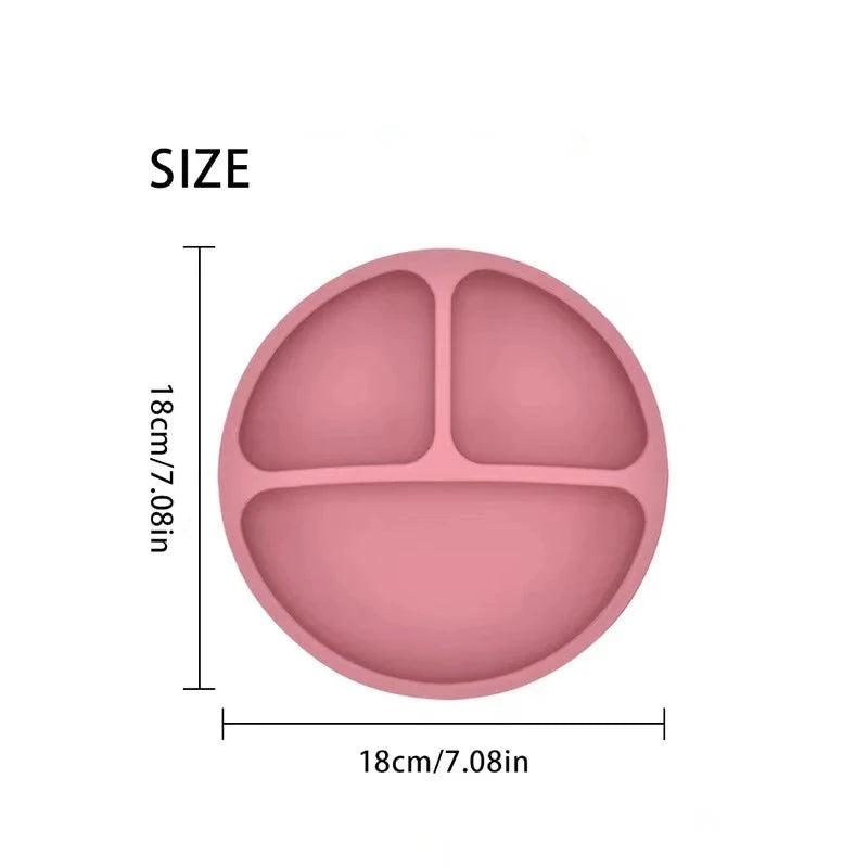 3Pcs Silicone Baby Feeding Set