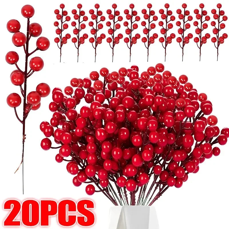 20/1Pcs Christmas Artificial Berries