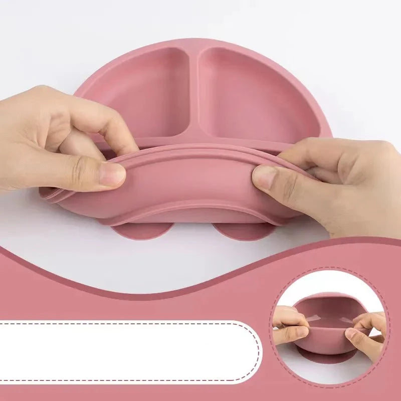 3Pcs Silicone Baby Feeding Set