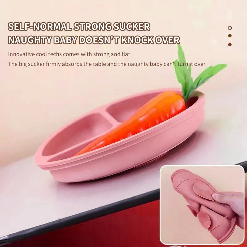 3Pcs Silicone Baby Feeding Set