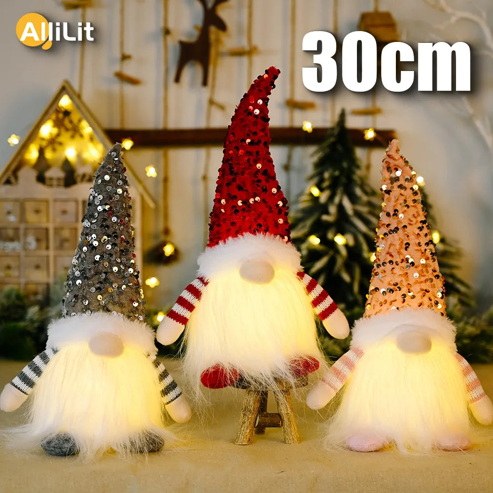 30cm Christmas Doll  with Led Light