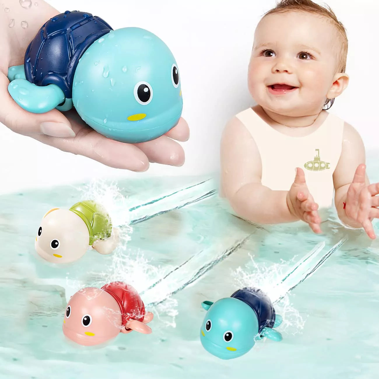Baby Swimming Turtle Bath Toys