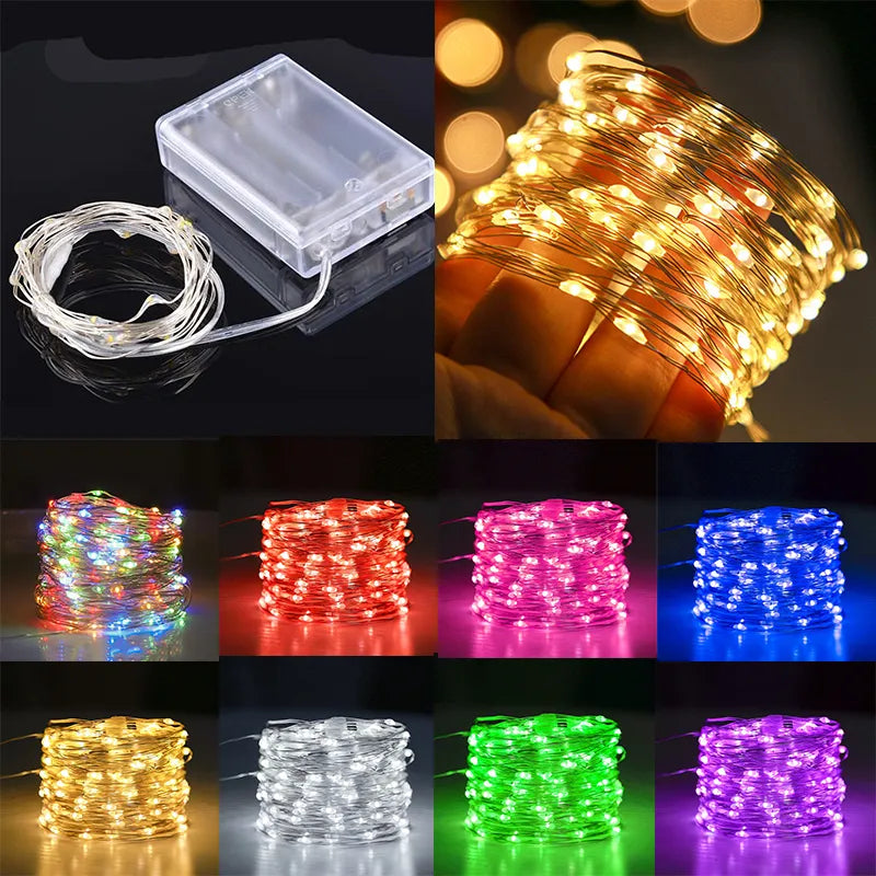 Christmas Decoration Copper Wire LED String Lights