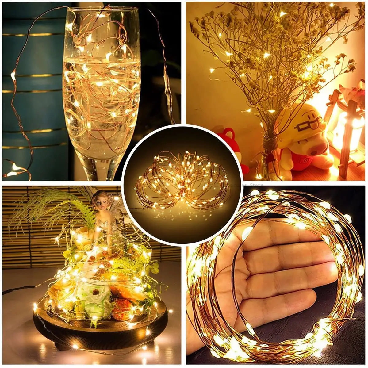 Christmas Decoration Copper Wire LED String Lights