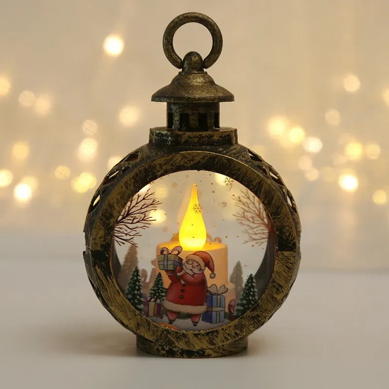 Santa Lantern Wind Lights