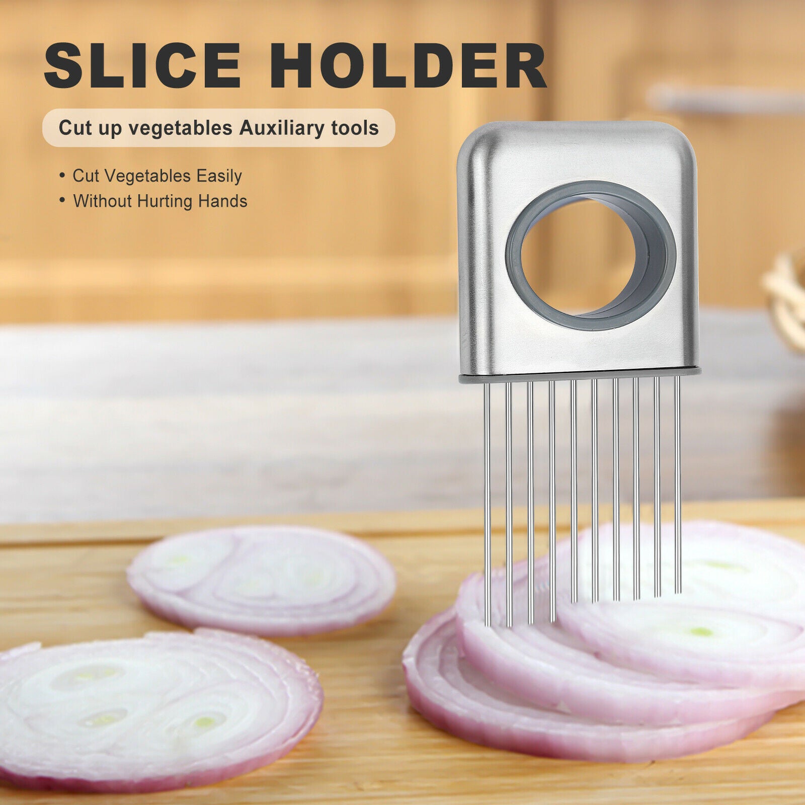 Onion Holder Slicer Vegetable Gadget