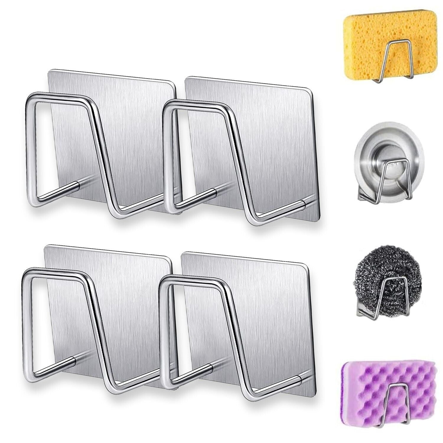 4-PACK Sponge Kitchen Sink Small Sponge Holder