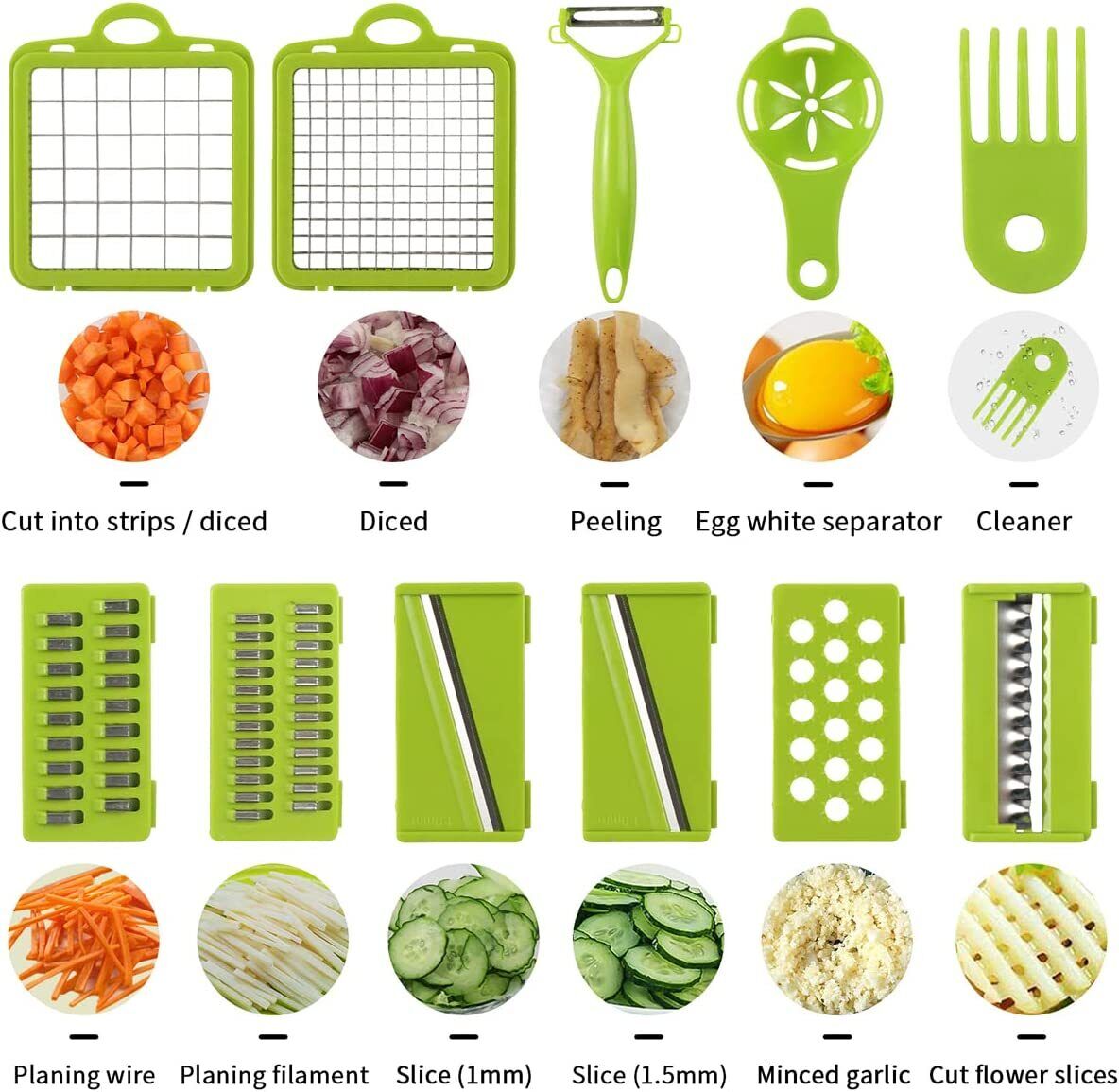 15 In 1 Food Vegetable Slicer Salad Fruit Peeler